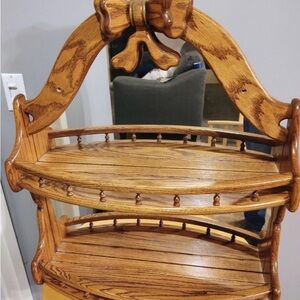 Elegant Wooden Bath Shelf